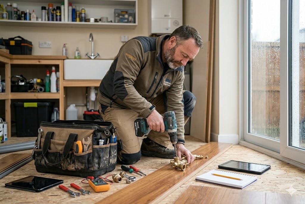 Handyman tools and maintenance work for missed call capture