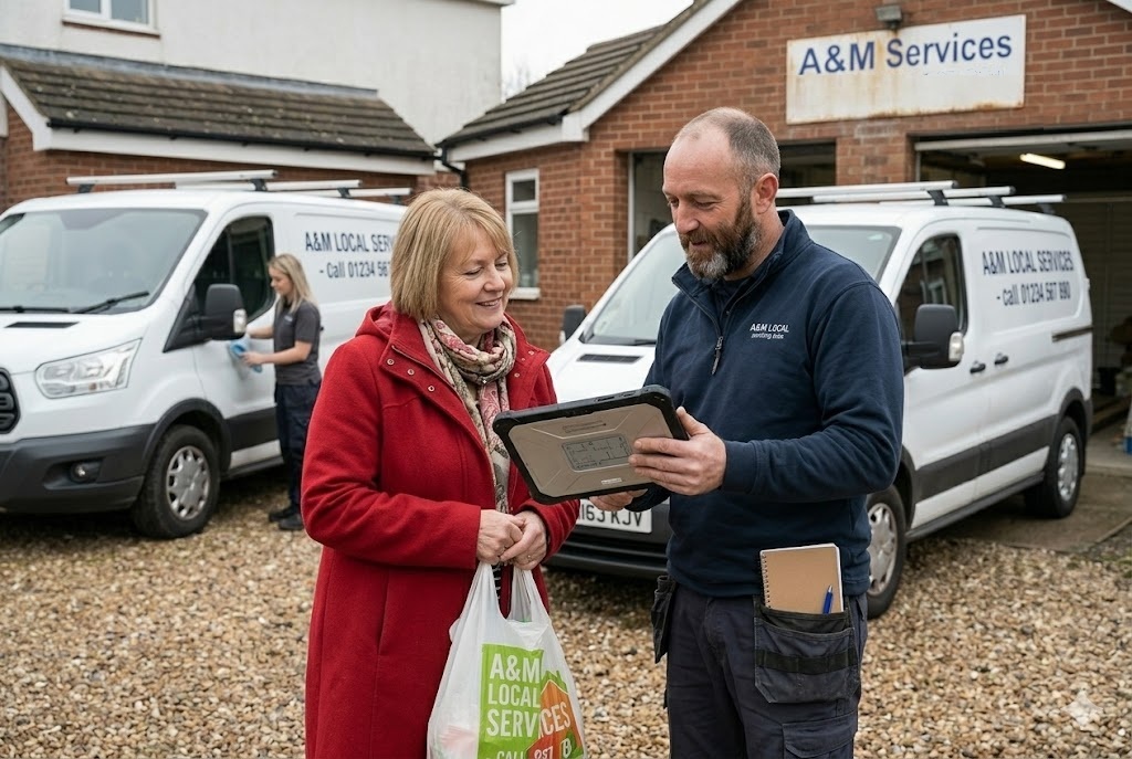 Local service business team using CallPilot to answer missed calls